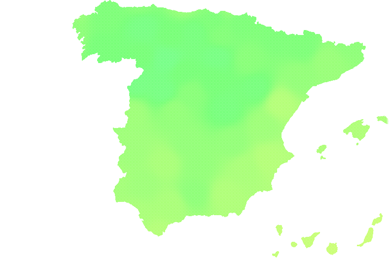 Mapa del tiempo en España